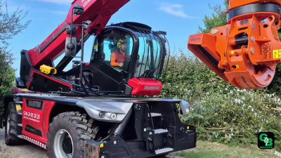 Démontage d'un sapin et d'un peuplier